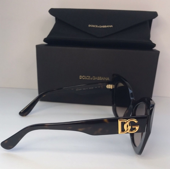 New - Dolce & GabbanaDG4405 Women's Butterfly Sunglasses, Tortoise/Brown Gradi… - Picture 12 of 17